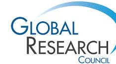 Global Research Council logo featuring a blue curved arc above the words 'Global Research Council' in blue and gray.